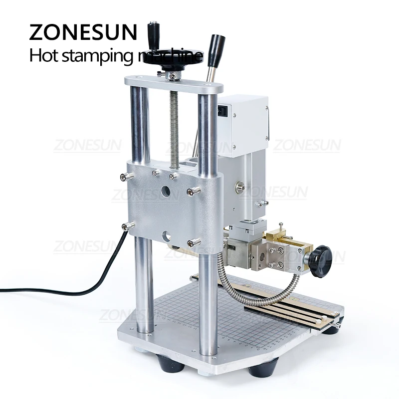 ZONESUN ZS110A 110 В/220 В ПВХ кожа бумага логотип горячая фольга тиснение бронзирование
