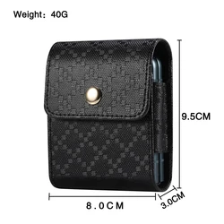 Luxurious Leather Flip Phone Case - Sleek Protective Pouch for Motorola Razr 60 (Black)