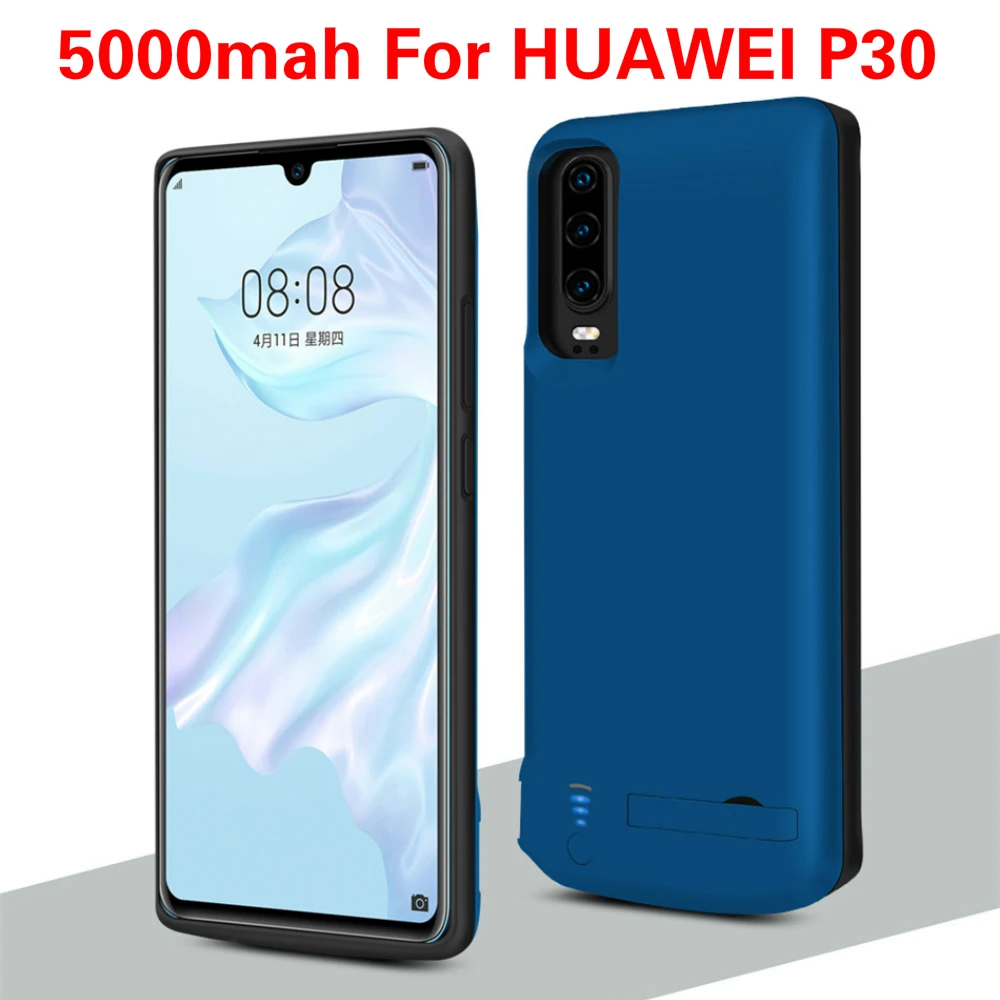 Аккумулятор чехол для huawei P30 5000mah внешний аккумулятор зарядное устройство чехол для huawei P30 Pro зарядное устройство чехол - Цвет: P30 6.1 inch