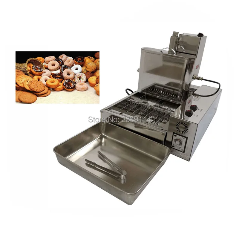Commercial 4 Rows Donut Electric Frying machine automatic doughnut