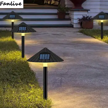 

10pcs LED Solar Lawn Lamp Outdoor Waterproof Mushroom Light Control for Garden Landscape Decor