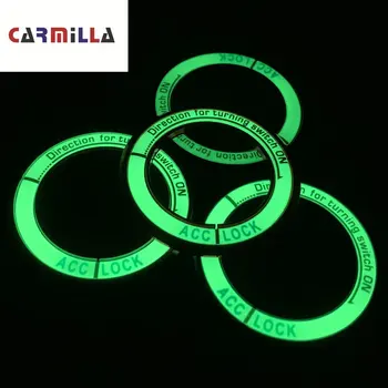 

Luminous Car Ignition Key Ring Sticker for Nissan Teana X-Trail Livina Sylphy Tiida Sunny March Murano Geniss Juke Almera