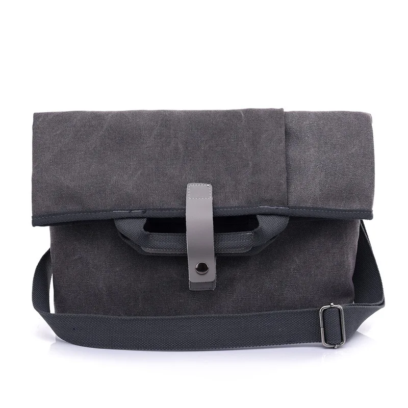 

2019 New Style Canvas MEN'S Handbag Shoulder Bag Retro Multi-Purpose Computer Backpack Simple Literature And Art Casual