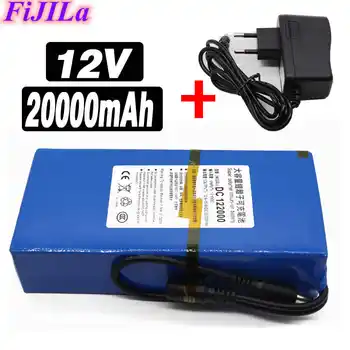 

DC 12V 20000mAh Lithium Rechargable Battery pack 12.6v 20Ah for Wireless Camera Wireless Infrared Detector +charger