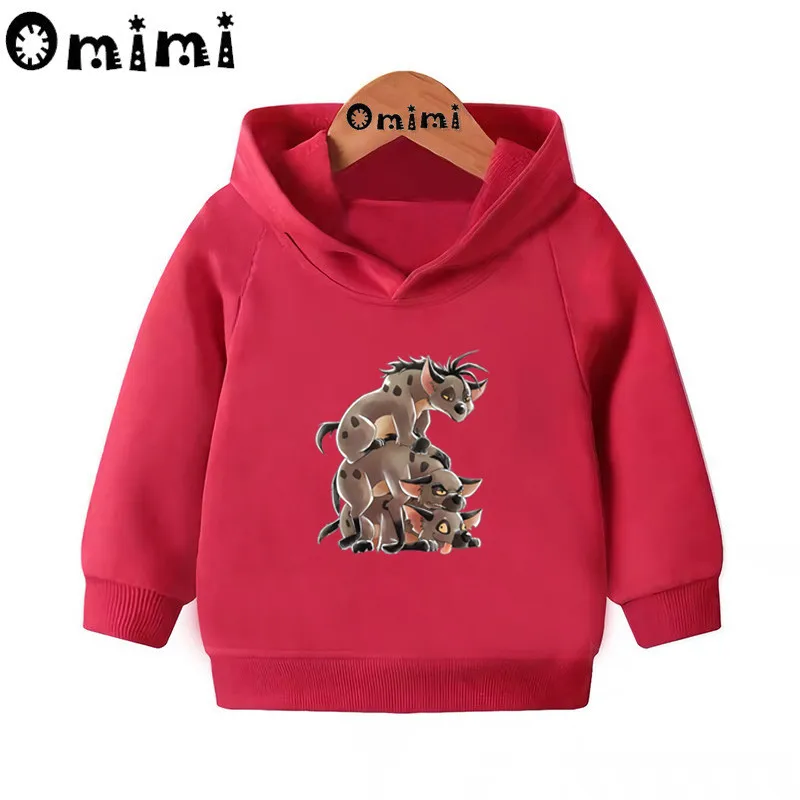 Mufasa& Simba& Nala/забавные свитера с рисунком короля льва детские толстовки с капюшоном крутой пуловер для малышей топы для девочек и мальчиков, осенняя одежда KMT5296