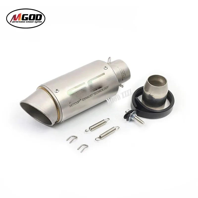 Универсальный 51 мм 2 дюймов Akrapovic мотоцикл выхлопной модифицированный Escape Moto глушители трубы для AR SC проект R6 Наклейка мотоцикл велосипед - Цвет: 3-SC