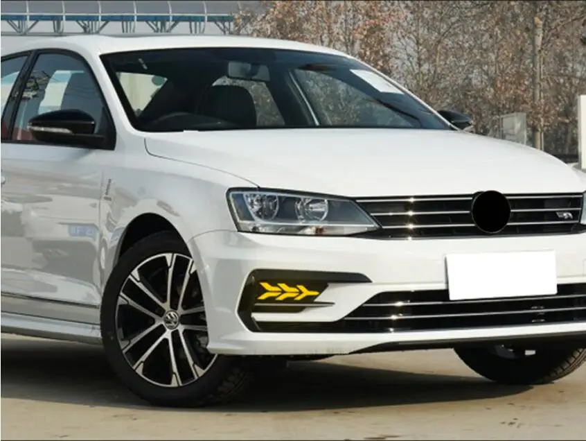 Год forVWjetta дневной свет sagitar Автомобильные аксессуары светодиодный DRL фары для sagitar противотуманные фары