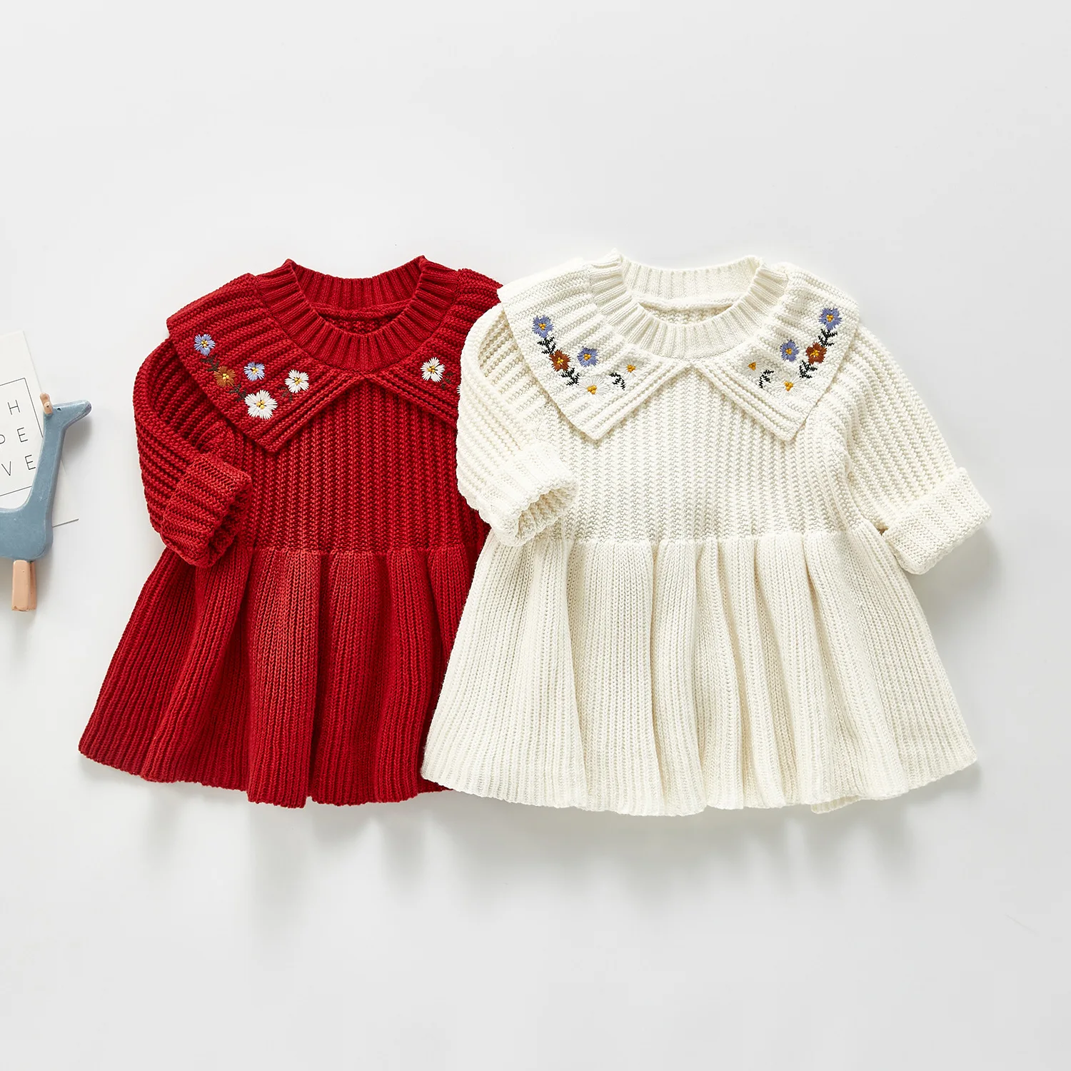 Baby Sweater Knitted Dress Children 