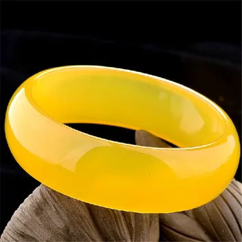 

100% real jade bangles yellow chalcedony retro high-grade women bangle jade bracelet bangles jade amethyst add certificate