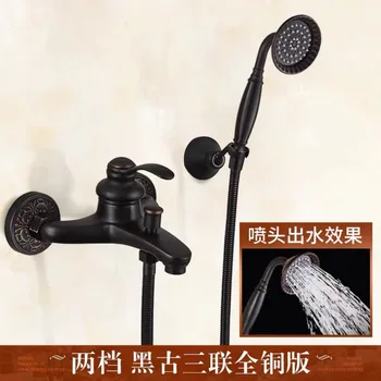 

Black Bronze Full Copper Simple And Easy Shower