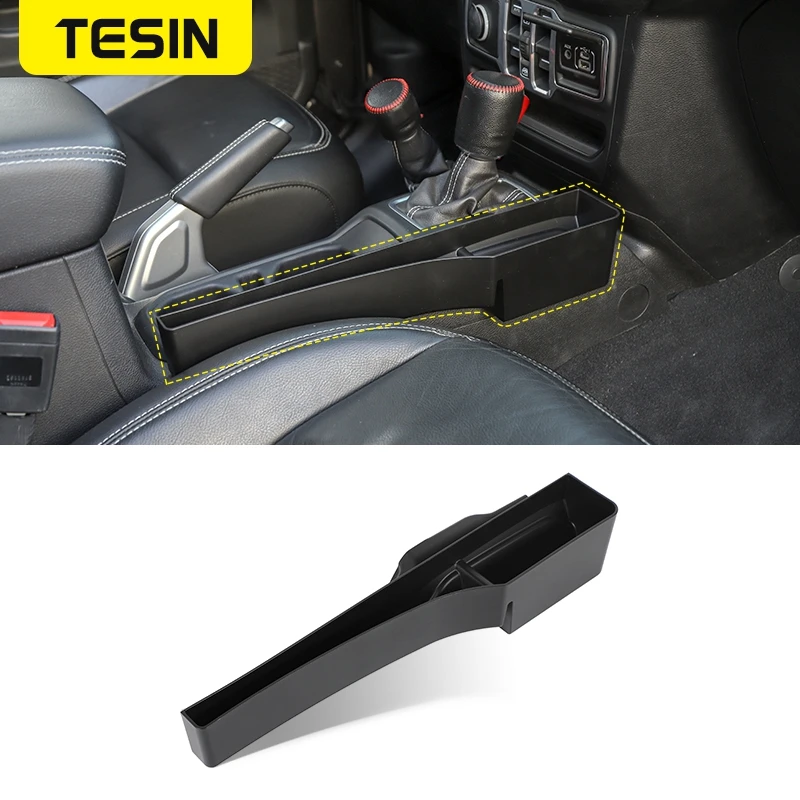 

Gear Shift Storage Box Center Console Auto Transmission Tray Side Pocket Organizer for Jeep Wrangler JL 2018+ Accessories