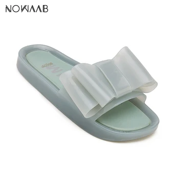 

Melissa Original Adulto Bow Jelly Slippers Women Flip Flop Adult Jelly Shoes Sandals 2020 New Shoes Melissa Non-slip Flip Flops