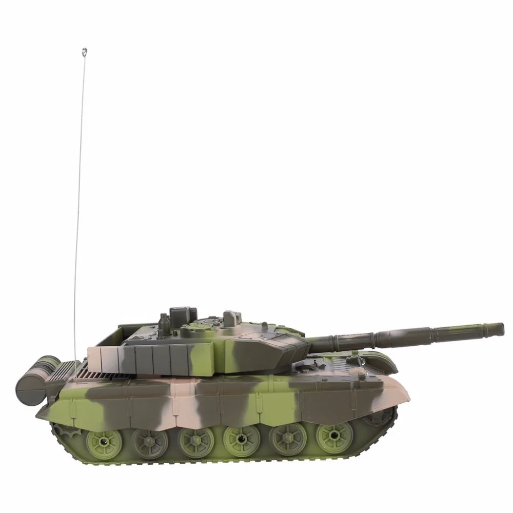 Cool RC Tank Toys For Boys Radio Remote Control Military Vehicle Armored Battle Tanks Turret Rotation Light Music RC Model 1:20