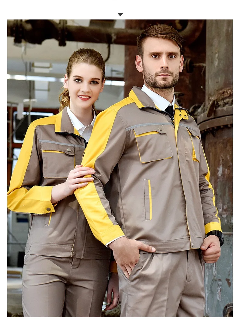 Vêtements de travail à manches longues pour hommes et femmes, vêtements de  travail trempés, uniformes de travail résistants à l'usure, usine, atelier,  outillage, ensemble de vêtements de travail, combinaison, automne -  AliExpress