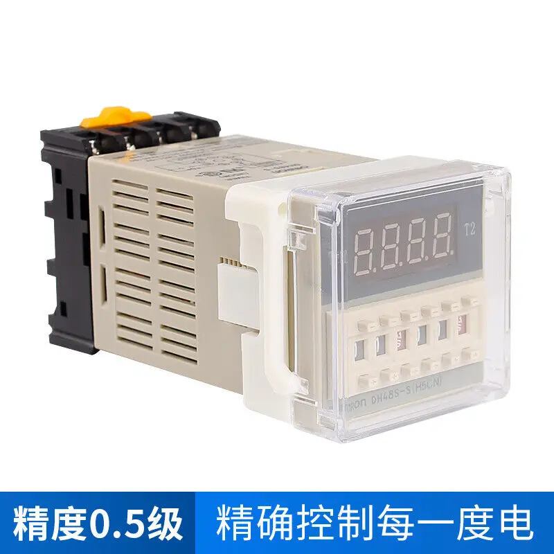

DH48S-S 0.1S-99H Time Delay Relay SPDT Timer AC/DC 12V/24/36V/110/220/380 With Socket