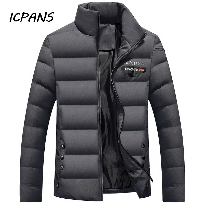 ICPANS, белый утиный пух, Зимний пуховик для мужчин, Повседневный,, зимние мужские пуховики, толстая парка, верхняя одежда, пуховик, одежда