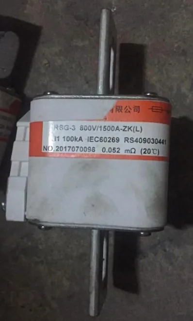 Предохранители: RSG-3 800V 1500A-ZK(L)/RSG-3 800V 1000A-ZK(L) aR