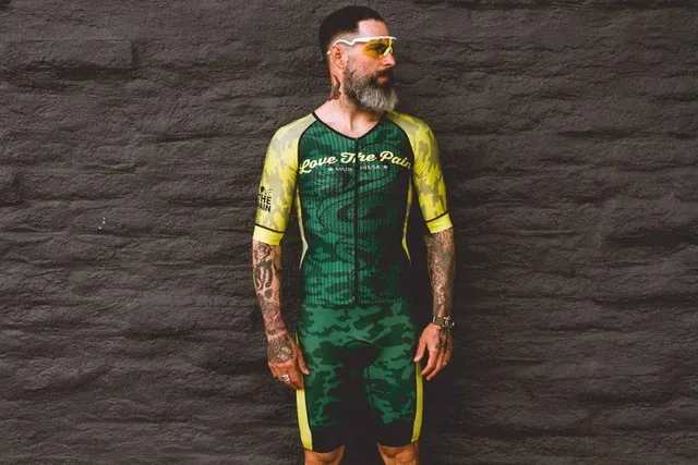 LOVE PAIN new cycling clothes road bike outfit men jumpsuit triathlon Ropa Ciclismo cycling Jersey tri suit Body skinsuit - Color: triathlon