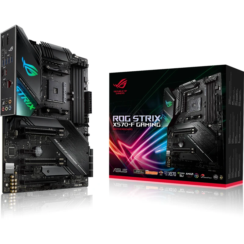  New ASUS ROG STRIX X570-F GAMING desktop computer game board X570 Socket AM4 DDR4 USB2.0 128G HDMI 
