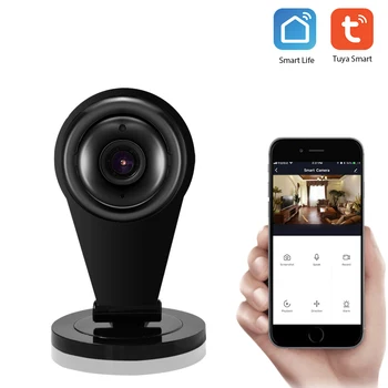 

1080P Smart Home Security IP Camera Security Camera with Motion Sensor Compatible with Smart Life Tuya APP Alexa EU Plug