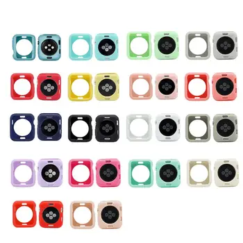 

Candy TPU case for apple watch series 5 4 3 2 1 colorful cover protector for iWatch 38 42 40 44mm fit Ultra-thin frame
