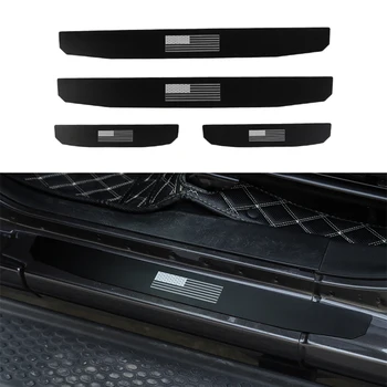

Car Stickers For Jeep Wrangler JL 2018 2019 Door Sill Plate Protector Threshold bar Trim For Gladiator JT 2020 Car Accessories