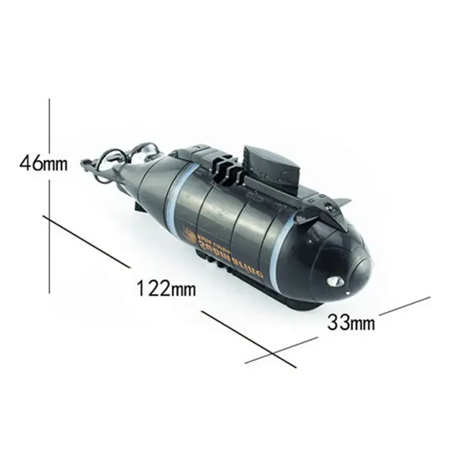 777-216 Mini RC Submarine Speedboat Remote Control Pigboat Simulation Model Toy Radio Control Wireless RC Submarine Model Toy 6