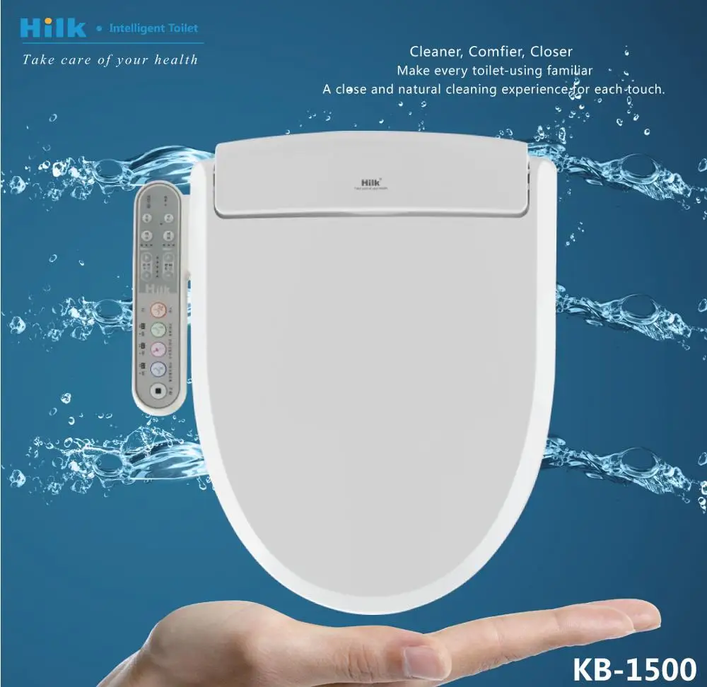 KB1500 удлиненное умное интеллектуальное электронное сиденье для унитаза 525*472*196 напряжение: 220 V-240 V 50 HZ
