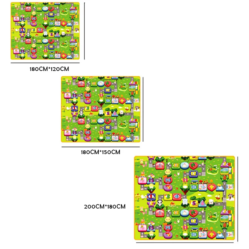 Детский игровой коврик 0,5 смтолстый ползающий коврик с двойной поверхностью ковер для детей коврик с животными Цифровой алфавит развивающий коврик для детской игры