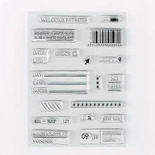 

Planner Clear Stamps planner Journal Art Traveler's Decorative Stamps