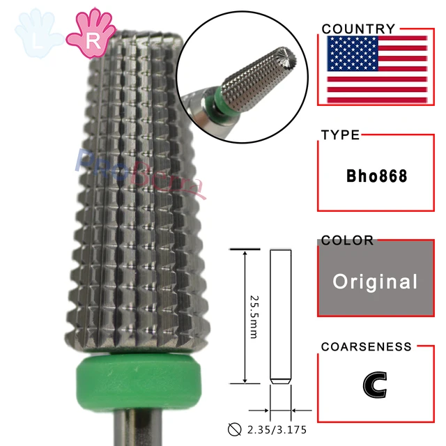 Proberra Right hand Strongest 5 IN 1 Carbide Purple multi-function Tungsten Carbide nail milling purple drill bits Original-C