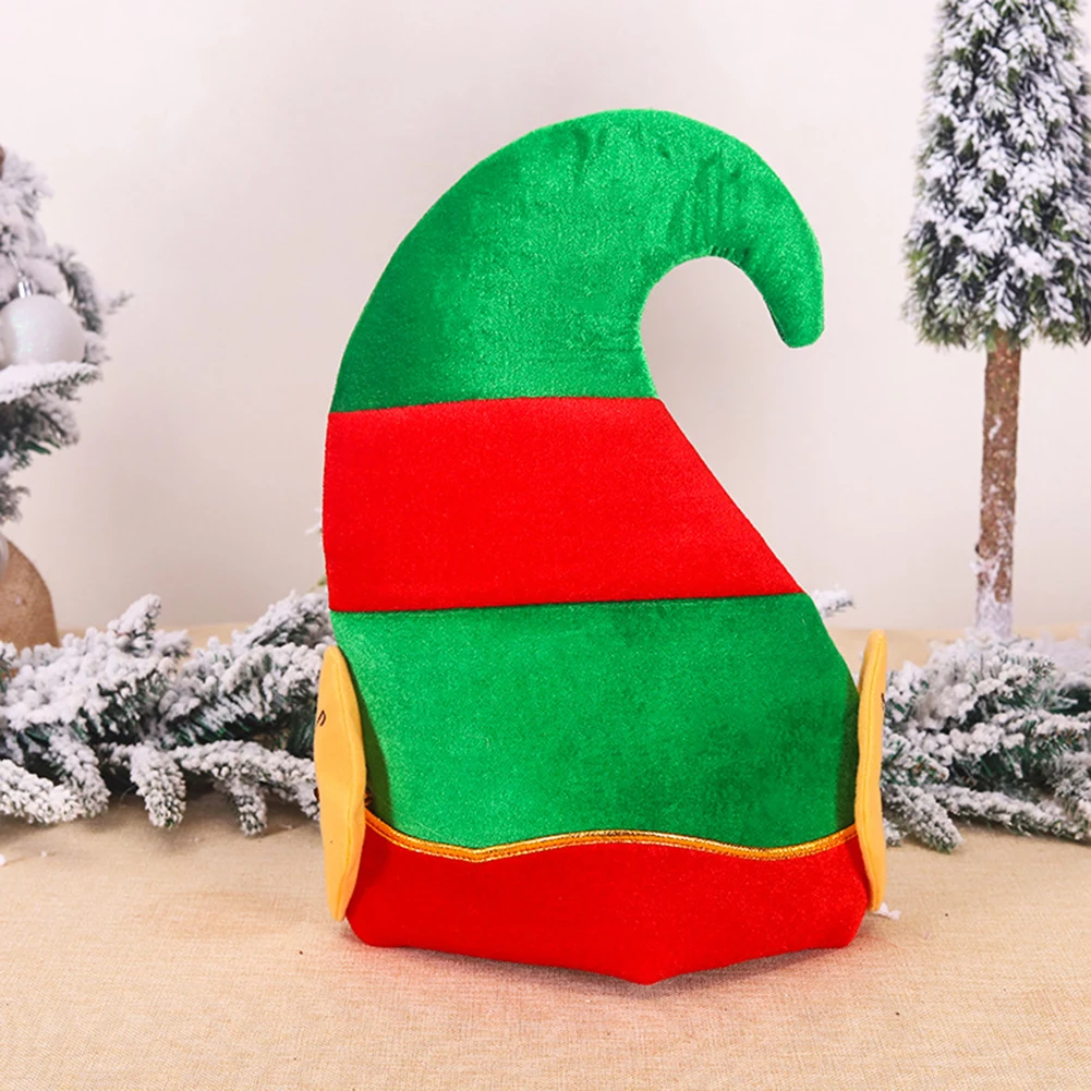 

Christmas Elf Hat Adult Child Creative Cartoon Hat Gold Velvet Hat Festival Party Decoration Accessories with Ears