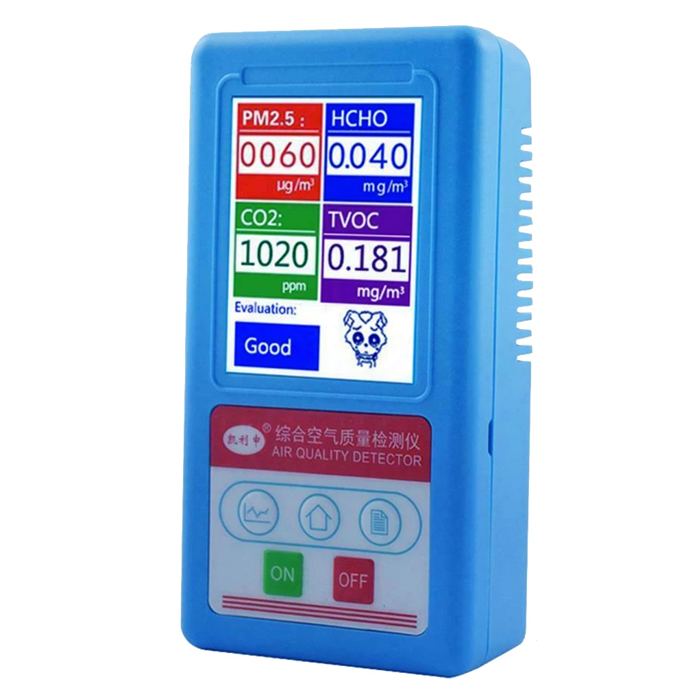

PM2.5 10 1.0 USB Digital Handheld Real Time Household Indoor Outdoor Particle Analyzer Air Quality Detector Formaldehyde Testing