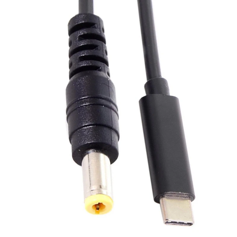 Type C USB-C вход в прямоугольник 5,5*2,5 мм Мощность PD зарядный кабель для ноутбуков 180 см 6 футов
