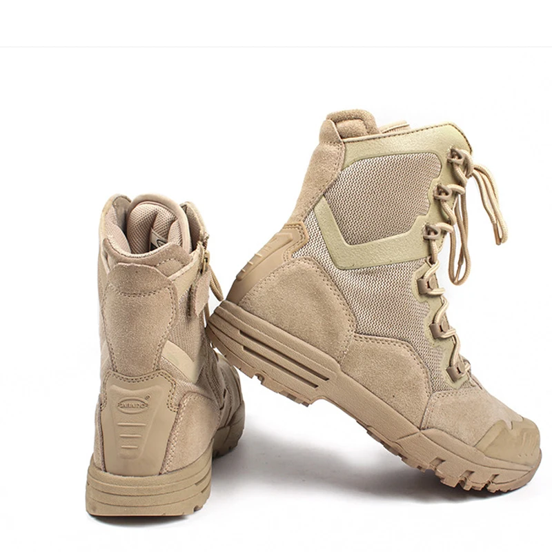 Mens Plus Canvas Hiking shoes train Military Work Army Combat Boots Outdoor Shoe