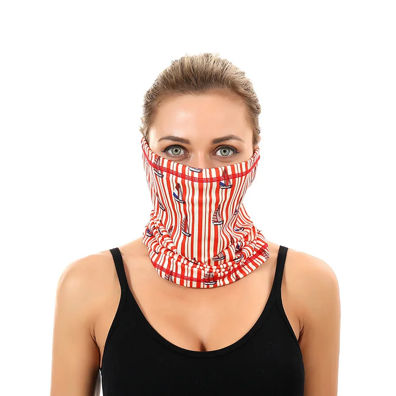 Digital Neck Gaiter Tube National Flag Scarf Soft Breathable Bandana Elastic Headband Windproof Scarves Women Men head scarf men