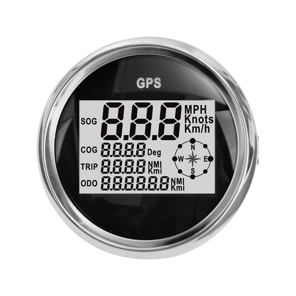 

Waterproof LCD Digital Display Speedometer with Backlight 85MM Motorcycle Car Boat Speedometers Odometer Instrumentation Durable