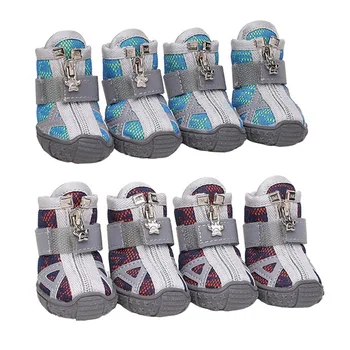

Pavement Dog Boots Paw Protector Shoes Pet Breathable Soft Bottom Anti-slide Shoes, Reflective Mesh for Small Dogs Pet Dog Hot