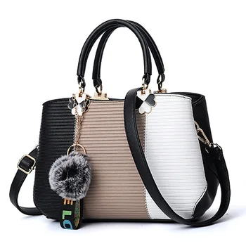 

Fashion For Luxury Handbags Women'S PATCHWORK Bags Designer 2020 Crossbody Pu Leather Black Soft Washed Messenger Flap Bag