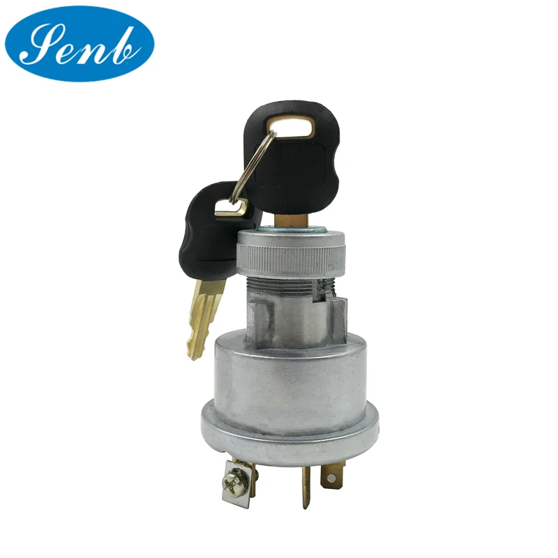 Ignition Switch With 2 Keys 5 Pins 3E-0156 3E0156 9G764 Compatible With Caterpillar CAT Engine 3126B 3176C 3196 3406E 3408E