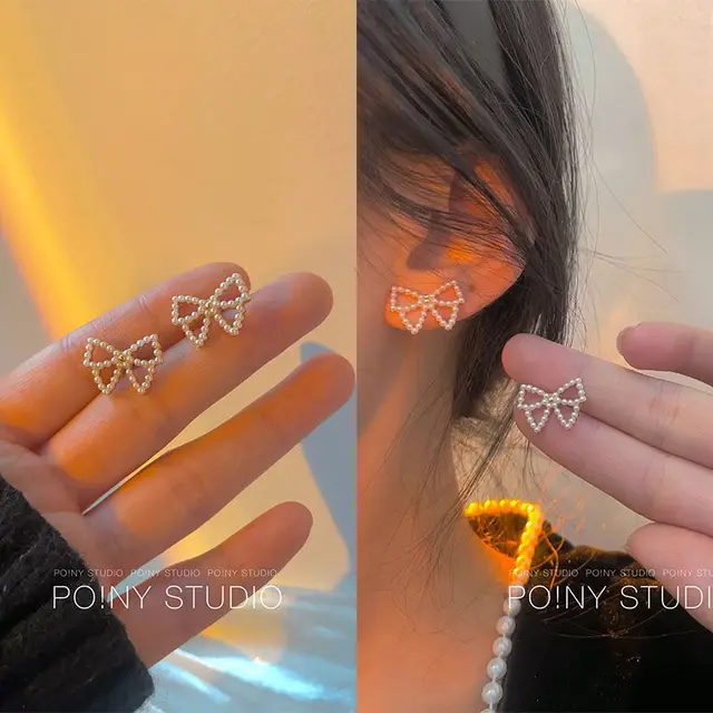 Korean Fashion Simple Butterfly Tassel Earrings For Girls Women Piercing Long Earrings 2021 Trend Hanging Metal Ear Cuff Jewelry Butterfly a pair