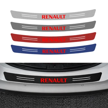 

Car Rear Bumper Trim Anti-Kicked Scratch Protection Sticker 3D For Renault koleos duster megane 2 logan renault clio CAPTUR