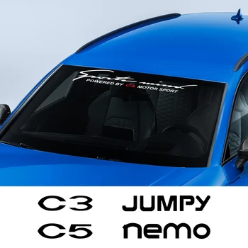 

Car Windshield Sticker For Citroen Berlingo C1 C2 C3 C4 C4L C5 C6 C8 C-Crosser C-ELYSEE Jumpy Nemo Picasso Xsara VTS Accessories