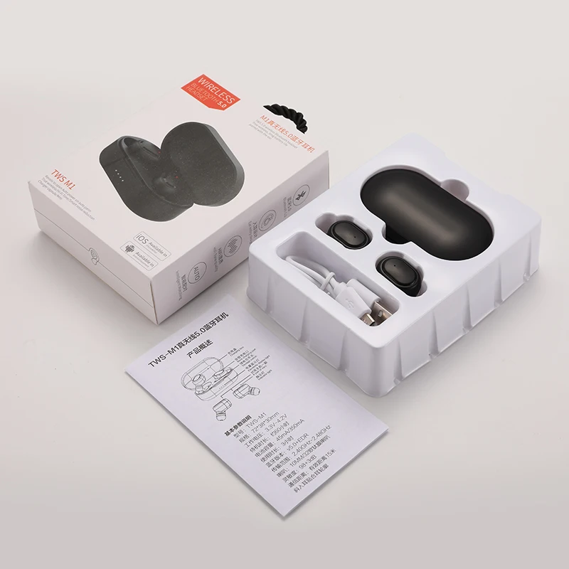 TWS Bluetooth 5 0 наушники стерео беспроводные HIFI Звук спортивные Handsfree игровая