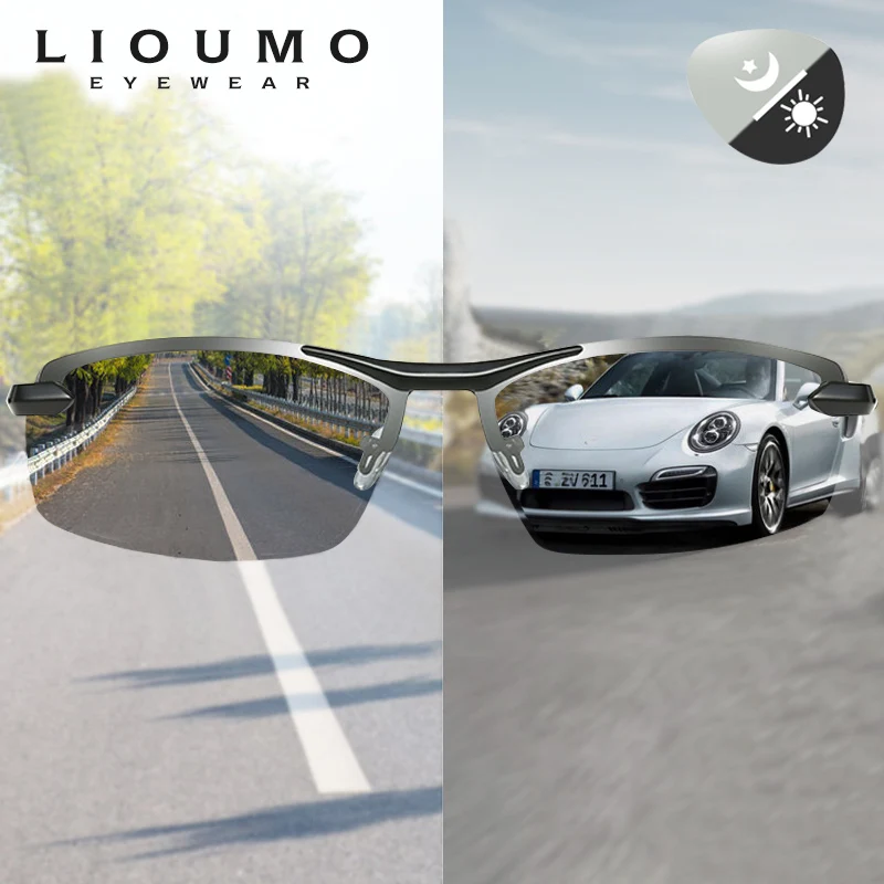 Классические фотохромные солнцезащитные очки с HD очками Мужские