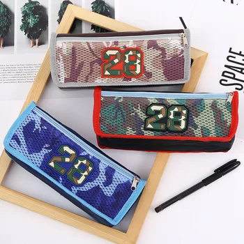 

Kawaii Camouflage Pencil Case for Boys Girls Estuches Pencil Box Zipper Cosmetic Makeup Bags School Supplies Stationery Gift