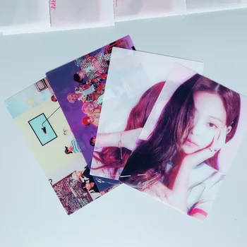 

Kpop Blackpink Jennie Rose Lisa Jisoo Transparent Photo Card Postcard Album Photo Card Lomo Cards PVC Cards Self Made Fan Gift