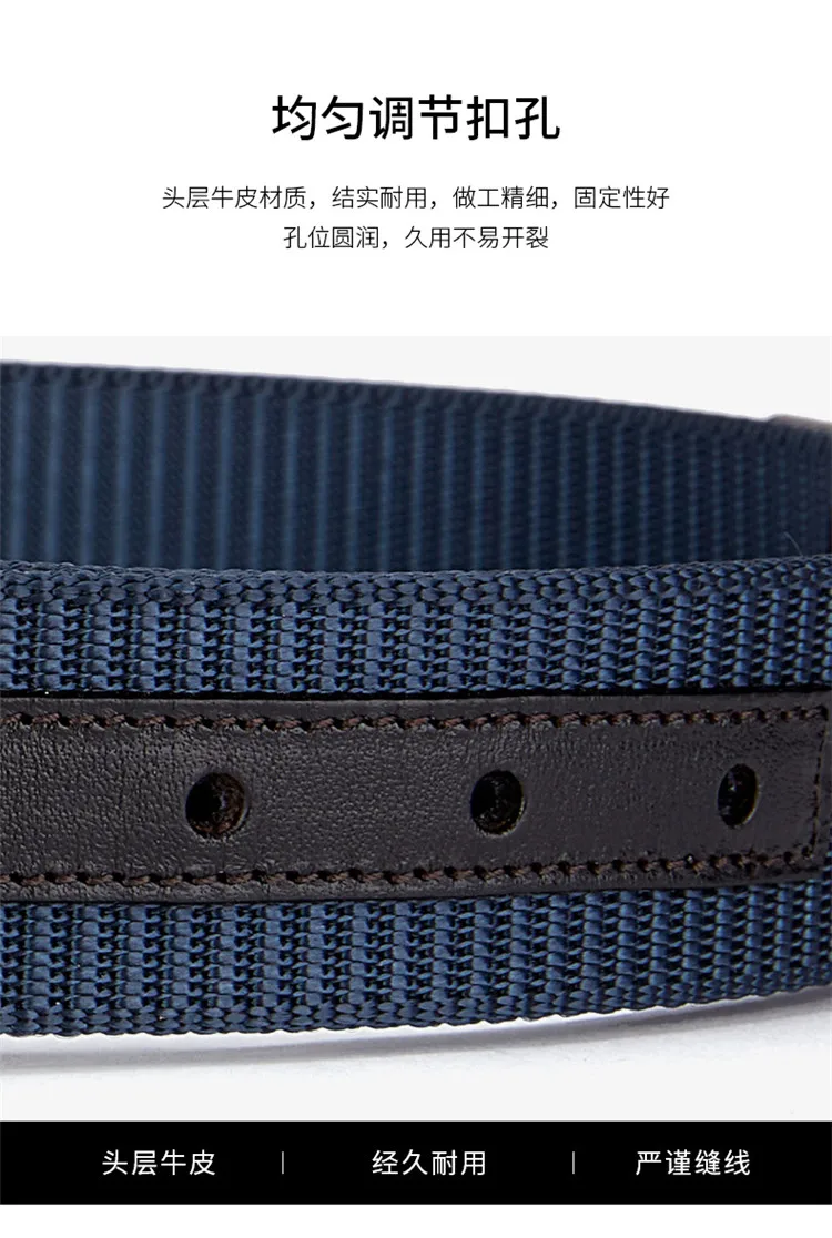 branded belt for men BISN DENIM High Quality Men Belt Luxury Strap Tactical Military Canvas Waistband Genuine Leather Training Belt Pin Buckle Belt men's belts
