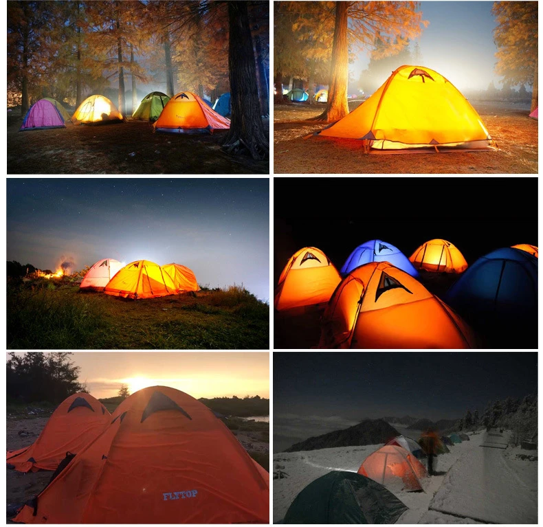 FLYTOP Outdoor Camping Tent For Rest Travel 2 Persons 3 Double Layer Windproof Waterproof Winter Professional Camp Tourist Tent (15)