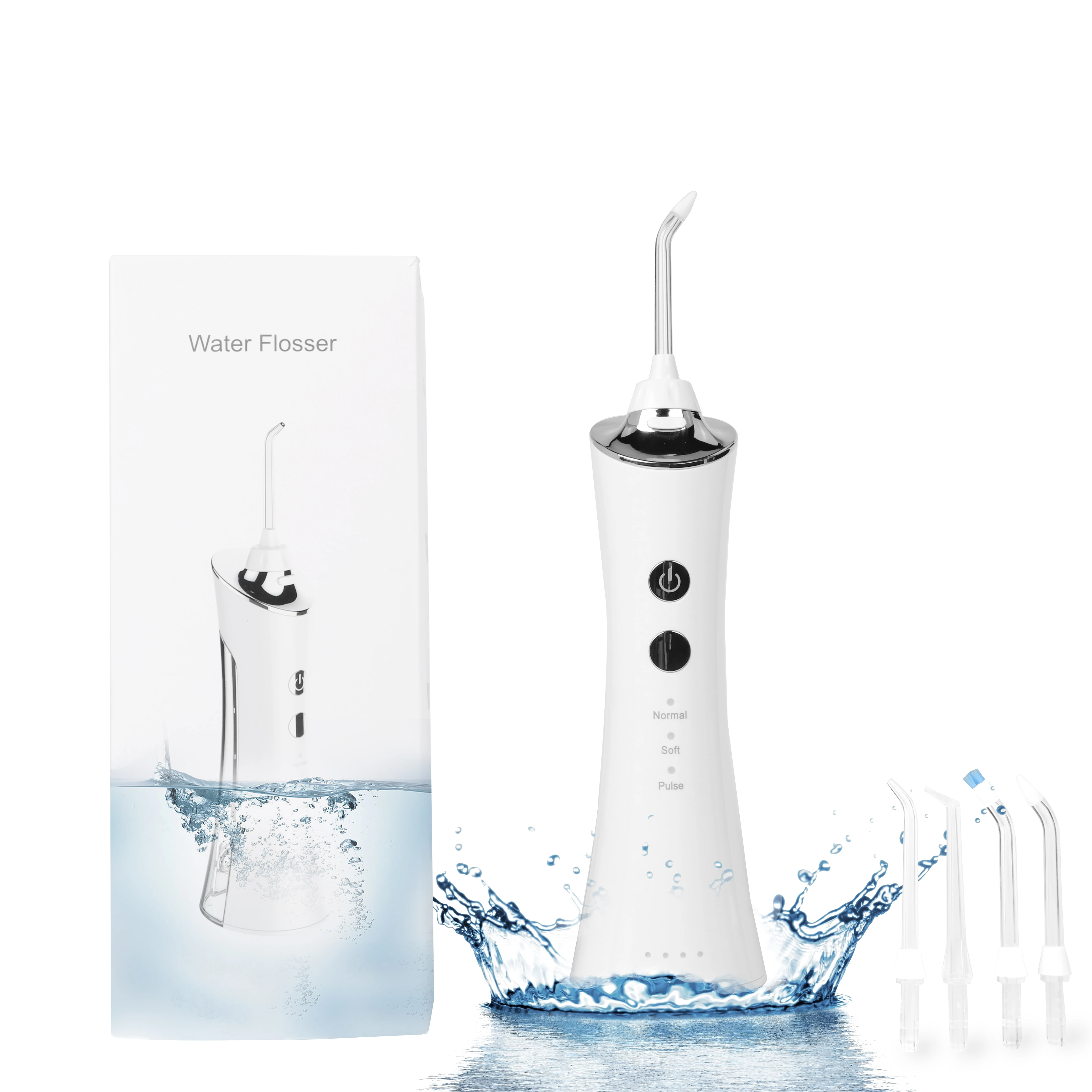 

Dental Water Flosser Oral Irrigator USB Rechargeable Portable Dental Water Jet 150ML Water Tank Waterproof Teeth cleaner